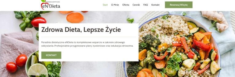 projekty stron www dla dietetyka