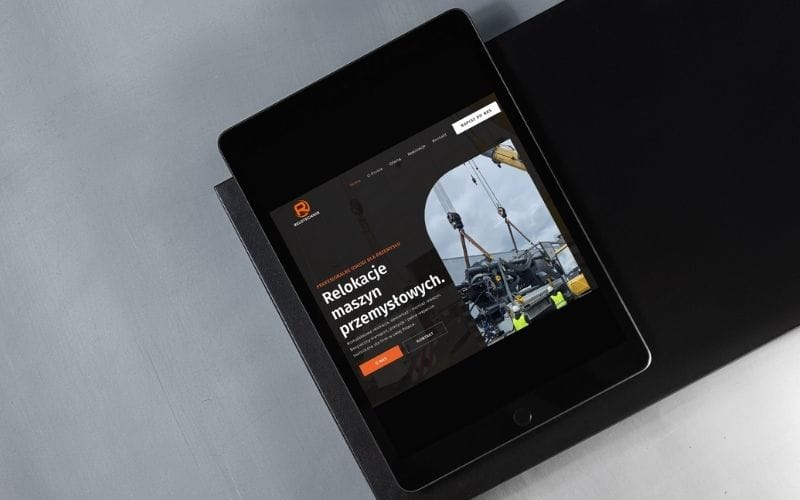 projekty stron www dla przemysłu