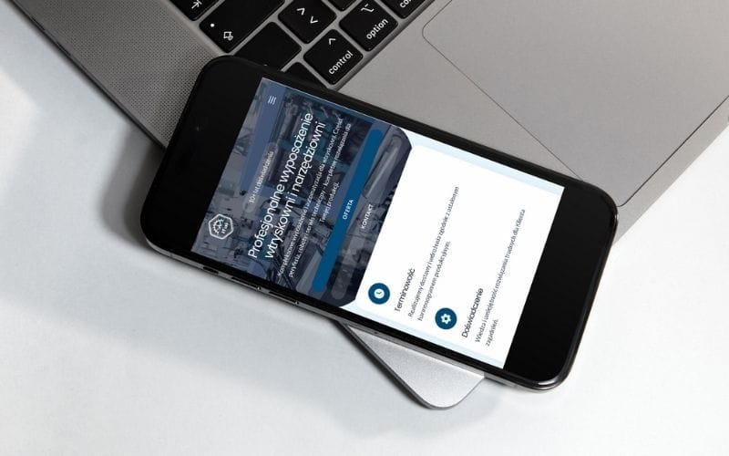 strona www dla przemysłu